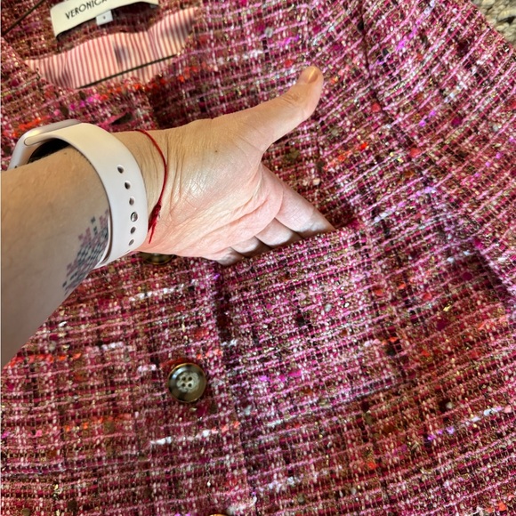Veronica Beard Lars Tailored Jacket Pink Size 4 New - Picture 8 of 9